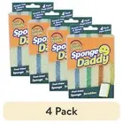 (4 pack) Scrub Daddy Sponge Daddy - Scratch-Free Multipurpose Dish Sponge