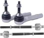 Front Axle Steering Track Ball Joints Inner Outer Rod End Compatible With Model 3 Model Y 1044841-00-E 104483100FN