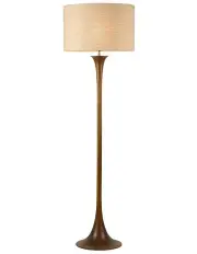 [Lexi Lighting] Soraya Floor Lamp in Walnut