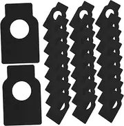 SECFOU 200pcs Double Sided Blank Wine Bottle Tags Replaceable Wine Labels for Cellar Use for DIY Pricing Vintage Notes Black Paper Tags for Creative Decor