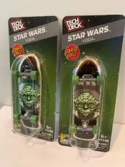 2014 San Diego Comic Con Star Wars Tech Deck Yoda SDCC Exclusive Santa Cruz x2!