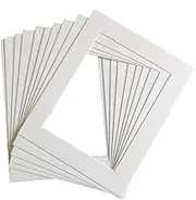 FUNNTY 10pcs Picture Mounts for Frames,11.5 x 8 inch Photo Mounts Picture Matting,A4 White Frame Mat for 6.3 x 9.72 inch Photo Image (White)