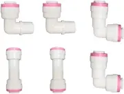 Malida 1/4 inch Quick Connect Check Valve for RO purifiers Water White
