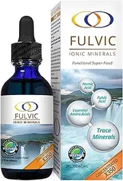Optimally Organic Water Extracted Fulvic Ionic Minerals X350 - 8.5 Month Supply - Patented BioActive Ionic Fulvic Acid - Ionic Humic Acid - 77 Plant Based Ionic Trace Minerals - Essential Amino Acids - Electrolytes - Extreme Immune Support Daily Drops