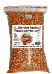 Popping Corn, 1kg Bag Premium 100% Australian Grown Popcorn Kernels, Mushroom