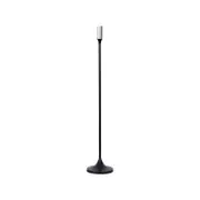 SSH COLLECTION Jupiter 80cm Tall Single Candle Holder - Matte Black with Silver Top