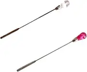 BIUDECO Stainless Steel Nail Manicure Set Nail Stirring Rod Dotting Pen Mixing Stick for Nail Polish Tools