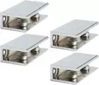 Glass Shelf Bracket Adjustable Shower Brackets,Heavy Duty Rectangle Clamp Holder