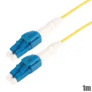 1M Uniboot LC/UPC-LC/UPC Fiber Optic Single Mode Duplex Optical Patch Cable OFNR
