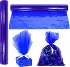 Anapoliz Cellophane Wrap Roll Royal Blue | 100’ Ft Long X 16” In. Wide
