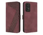 PU Flip Leather Case for Samsung Galaxy A23 4G/5G M13 4G/M23/F23 5G Case with Card Holder-Red