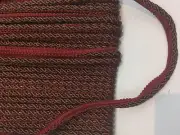 Purple Green with Red Trim Rope with Gimp Upholstery By the Yard