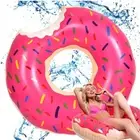 Inflatable Swim Donut Pool Floating Rubber Swim Ring for Beach Swimming Pool