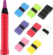8 Pieces Tennis Racket Grip Tape Anti Slip Tennis Overgrips Precut Tennis Finishing Tape Comfort Sweat Absorbent Grip Wrap Your Racquet for High Performance