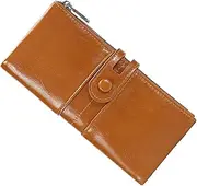 [WRITWAA] Antimagnetic Clutch Purse Ladies Vintage Wallet Leatherette Small Wallet Women