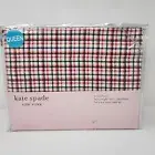 Kate Spade Flannel Sheet Set Queen Black Red 4 Piece Heavy Cotton Bedding Plaid