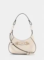 GUESS Beige Mimina Mini Top Zip Crossbody Bag