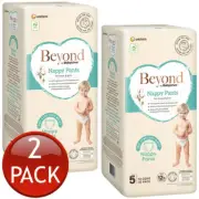 2 x Beyond Babylove Nappy Pants Size 5 Walker 12-22Kg Unisex Nappies Pad 32 Pack