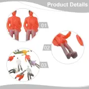 Manual Coloring 200PCS Railway Train Painted Figures Model People for Diorama