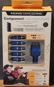 Monster Game PS2 Component Video Stereo Audio Gamer Component Playstation 2 NEW