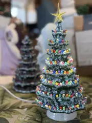 duncan ceramic christmas tree RARE 12inches