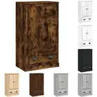 Highboard Sideboard Cupboard Buffet Cabinet Smoked Oak Engineered Wood vidaXL