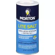 Morton Lite Salt, 11 Ounce Canister (Pack Of 12)