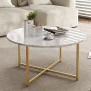 Round Coffee Table - Indoor Modern White