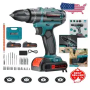Powerful 21V Cordless Drill Set - Dual Speed & Torque for Professionals & DIYers