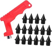 [GANAZONO] Heavy Duty Running Spikes for Track Shoes Compact Wear Resistant Metal Spikes for Athletes for Jumping Running Competitions