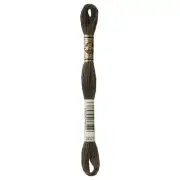 DMC 6-Strand Embroidery Cotton 8.7yd Very Dark Brown Grey