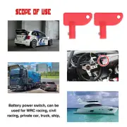2Pcs Kill Switch Spare Key Mini Battery Disconnect Isolator for Boat Marine Car