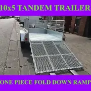 10x5 galvanised tandem box trailer w crate ramp 70x50 chassis Adelaide 10x6