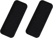 domoi 2 Pack Black Silicone Sink Organizer Tray with Sponge Holder and Soap Dispenser Tray for Kitchen and Bathroom