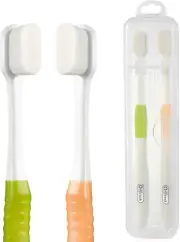OBrush Soft Toothbrush for Sensitive Teeth and Gums, New 20,000 Micro Fine Nano