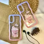 軟殼 OPPO A17 A17K 軟殼高級殼 BOBA DRINK MOTIF 矽膠手機殼 HP D016 軟殼