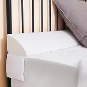 Vekkia King Bed Wedge Pillow/Mattress Gap Filler/Headboard Pillow/Bed Filler,Close (0-3.5/'') Between Your and Headboard,Phone&Glasses(White 76/''x6.5/''x4.5/''), Small White(0<3.5'')