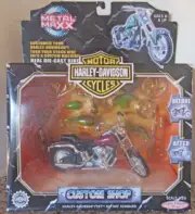 2000 Harley Davidson metal maxx FXST softail standard die cast bike DAMAGED box