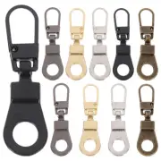 10 Pcs Tie Bag Zipper Luggage Replacement Slider Travel Removable Puller