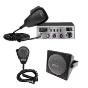 Cobra 25 LTD Classic CB Radio, DRX-9010 Ext Speaker, DRX-6560 4 Pin Mic, Combo