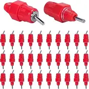 KISEER Chicken Waterer, 30 Pack Automatic Chicken Water Nipple Drinker Feeders Poultry Hen Duck Screw Style