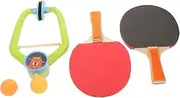 MOTHNUR 1 Set Table Tennis Trainer for Indoor Hanging Practice Gear for Home and School Bonding Interactive Training with Rackets and Balls