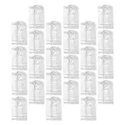 30 PCS Cleaner Clear Garment Bags Storage Clothes Dry Cleaning Hood Clothing