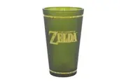 Paladone 450ml Zelda Hyrule Crest Glass Kids Children Gift Drinking Cup Green