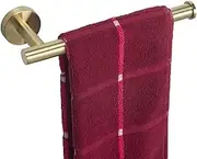 TocTen Hand Towel Holder/Towel Ring - Thicken SUS304 Stainless Steel Bathroom Hand Towel Bar, 9Inch Heavy Duty Wall Mounted Towel Rack Hanger (Brushed Gold)