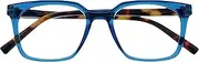 OPULIZE KOI Reading Glasses - Large Rectangular Frame - Mens Womens - Spring Hinges - R50