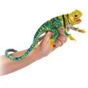 Mini Collared Lizard Finger Puppet, Pack of 3