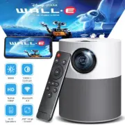 HD 1080P Native 4K WiFi Bluetooth Android 9.0 LED Projector HDMI/USB/TF/AV/Audio