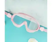 Swimming Goggles Antifog Leakproof Large Frame Clear Fashionable Swim Goggles For Men Women Pink Transparent