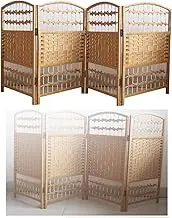 Partitions and Dividers Freestanding,Classroom Dormitory Office Decoration Portable Freestanding Weave Wall(1,4 Panels)